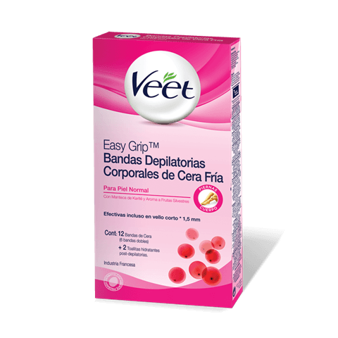 Easy Grip™ Bandas Depilatorias Corporales de Cera Fría para Piel Normal