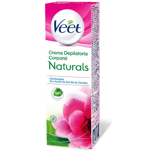Crema Depilatoria Corporal Veet Naturals® Piel Sensible
