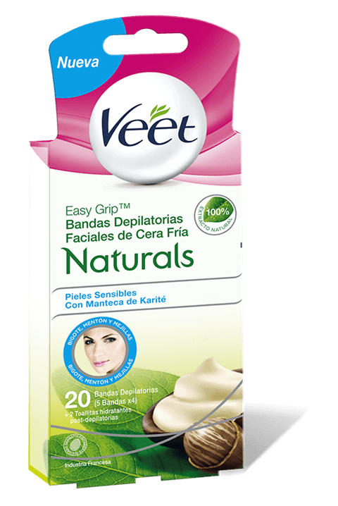 Bandas Depilatorias Faciales Naturals