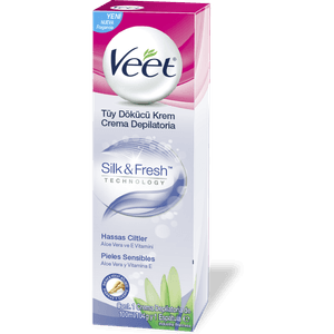 Veet Crema Depilatoria Corporal Silk&Fresh Pieles Sensibles