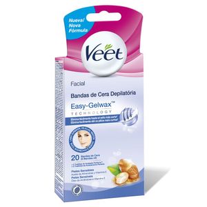 Easy Grip™ Bandas Depilatorias Faciales de Cera Fría para Piel Sensible