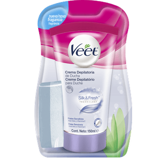 Veet Crema Depilatoria De Ducha Silk&Fresh Pieles Sensibles